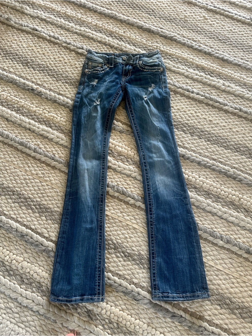 Y2K Miss Me Women’s Distressed  Bootcut Jeans Size 25